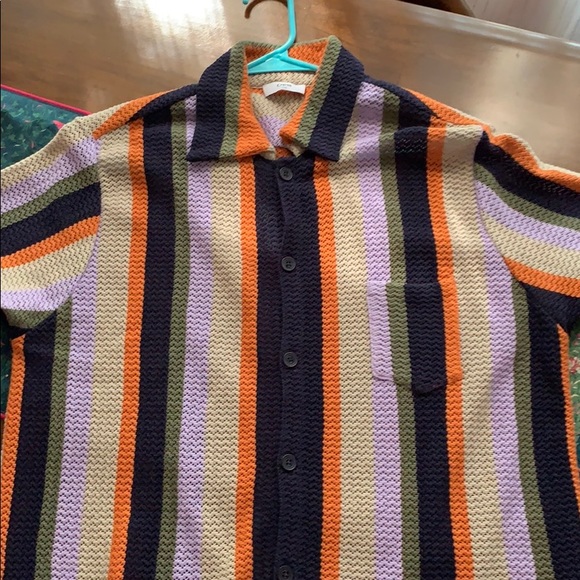 CMMN Sweden Wes knitted striped shirt - Picture 2 of 5